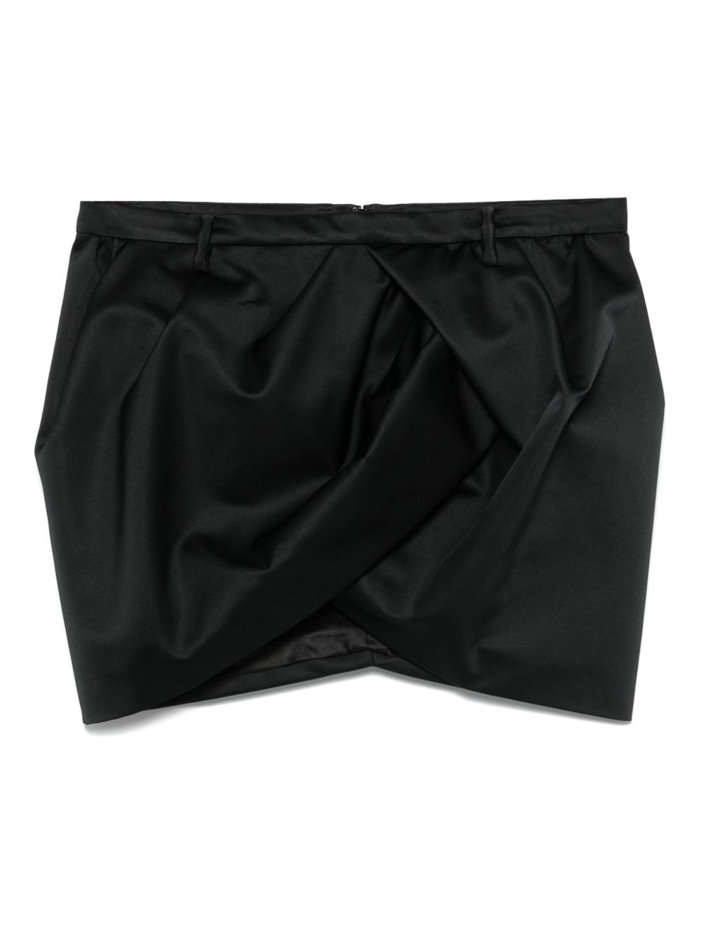 wrap-detail mini skirt - 1