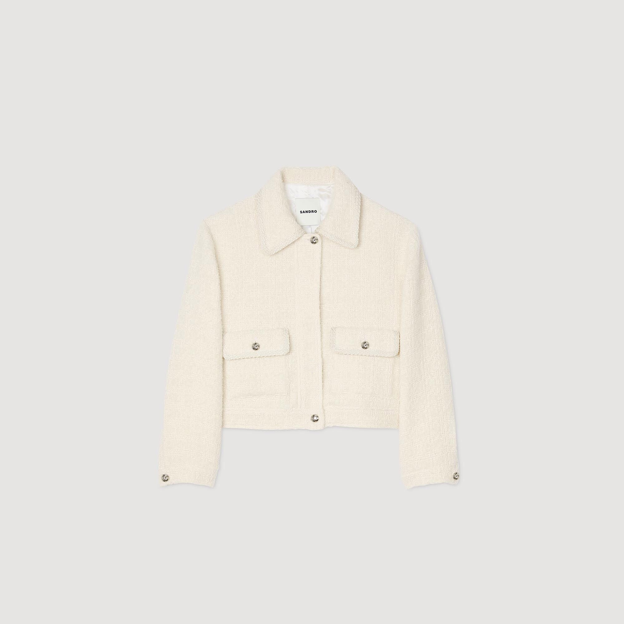 CROPPED TWEED JACKET - 1