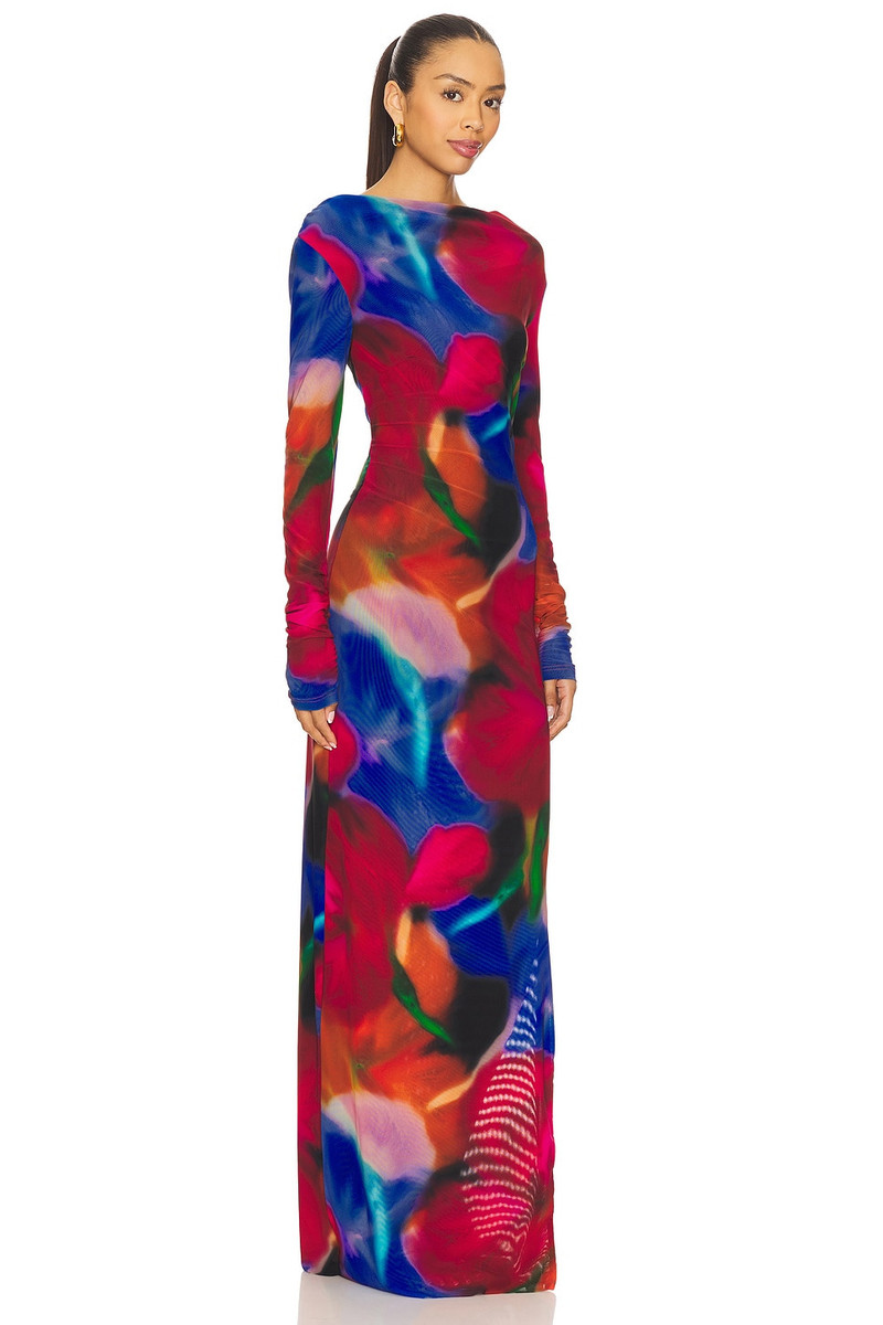 REBECCA VALLANCE Cabaret Roses Maxi Dress outlook