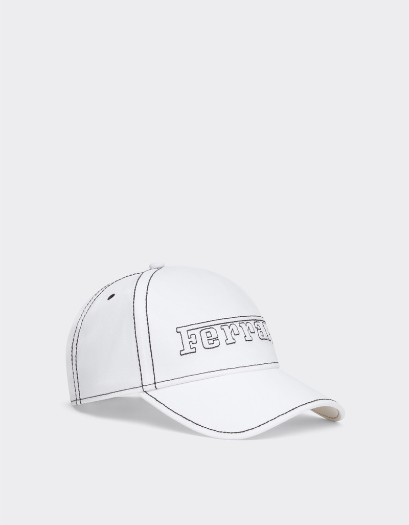 Ferrari Baseball cap with Ferrari logo outlook
