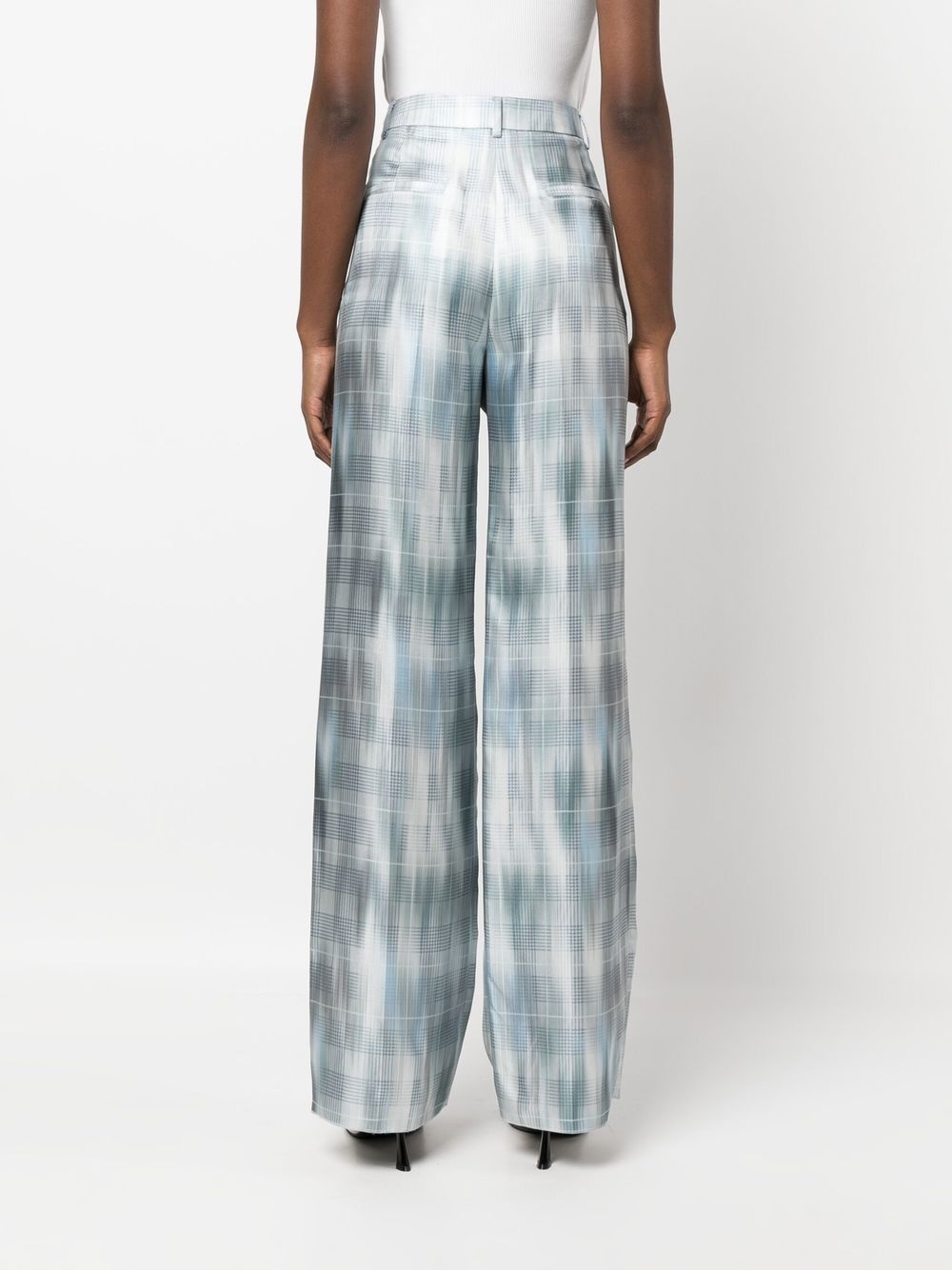 Prince of Wales silk trousers - 4