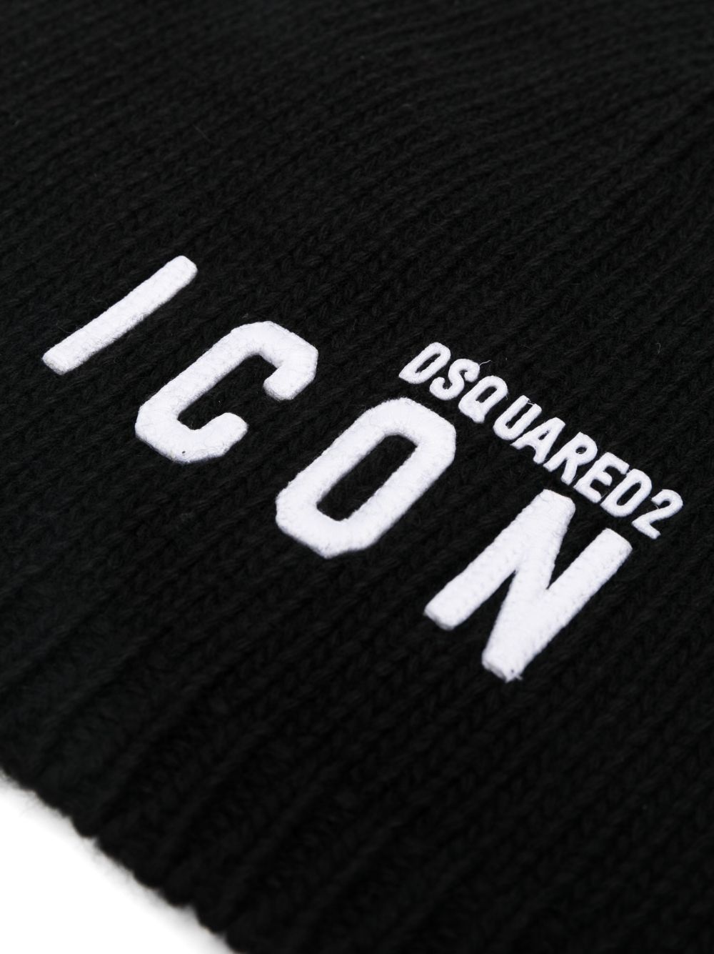 logo-embroidered wool beanie - 2