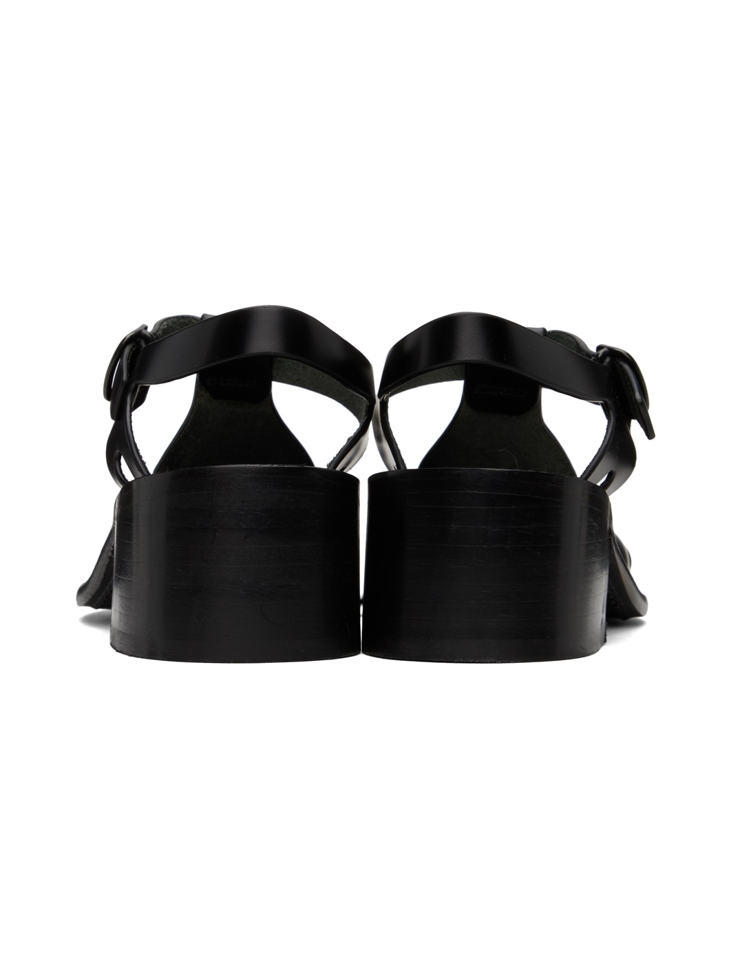 Black Pesca Heeled Sandals - 2