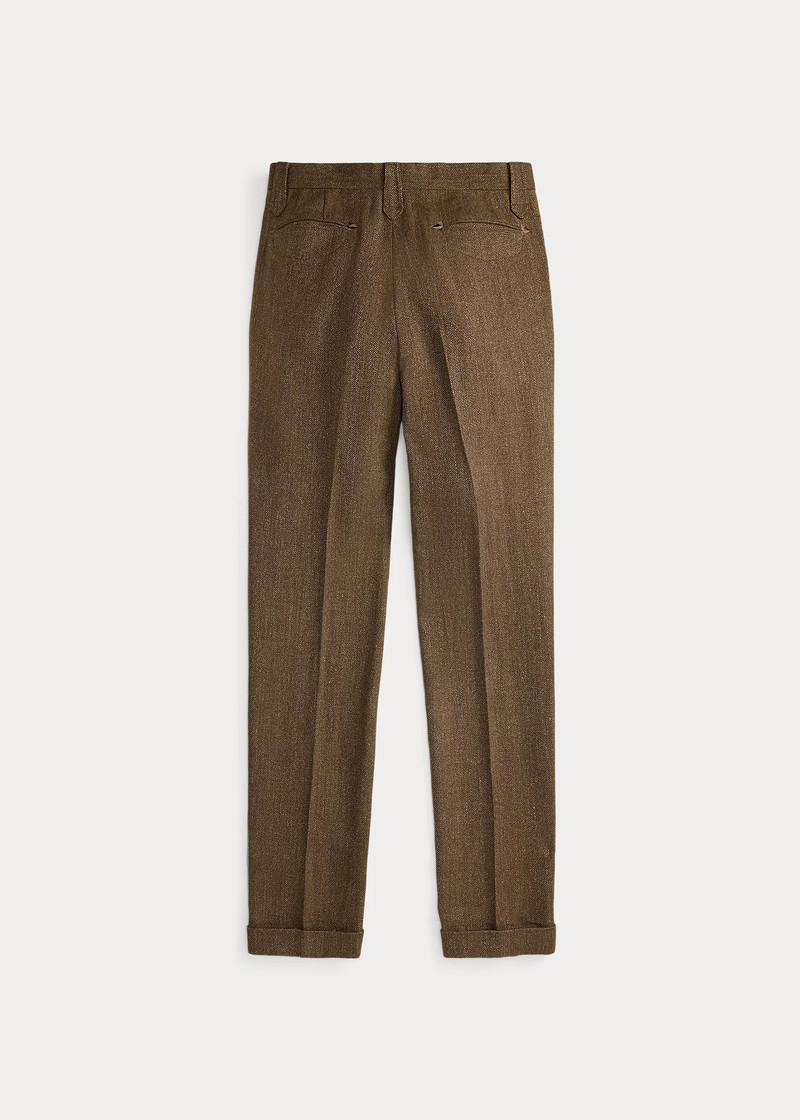 Slim Fit Linen-Wool Western Trouser 6