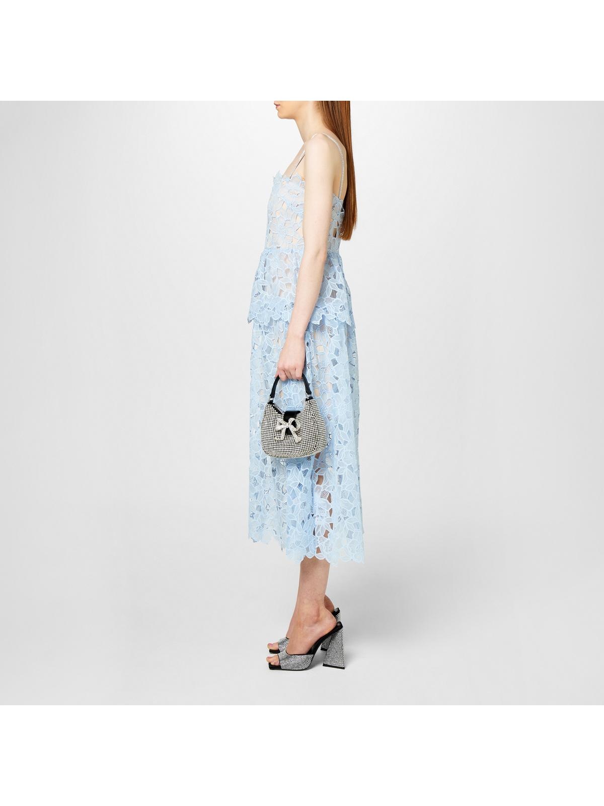 self-portrait ORGANZA LACE MIDI DRESS | cruisefashion