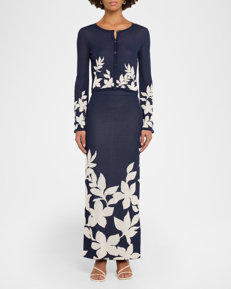 MISA Nanea Floral Knit Top outlook