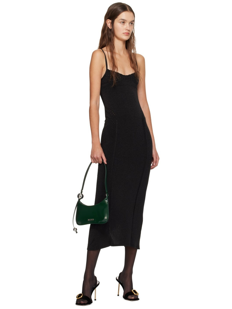 JACQUEMUS Black Guirlande 'La Robe Fiesta Midi' Midi Dress outlook