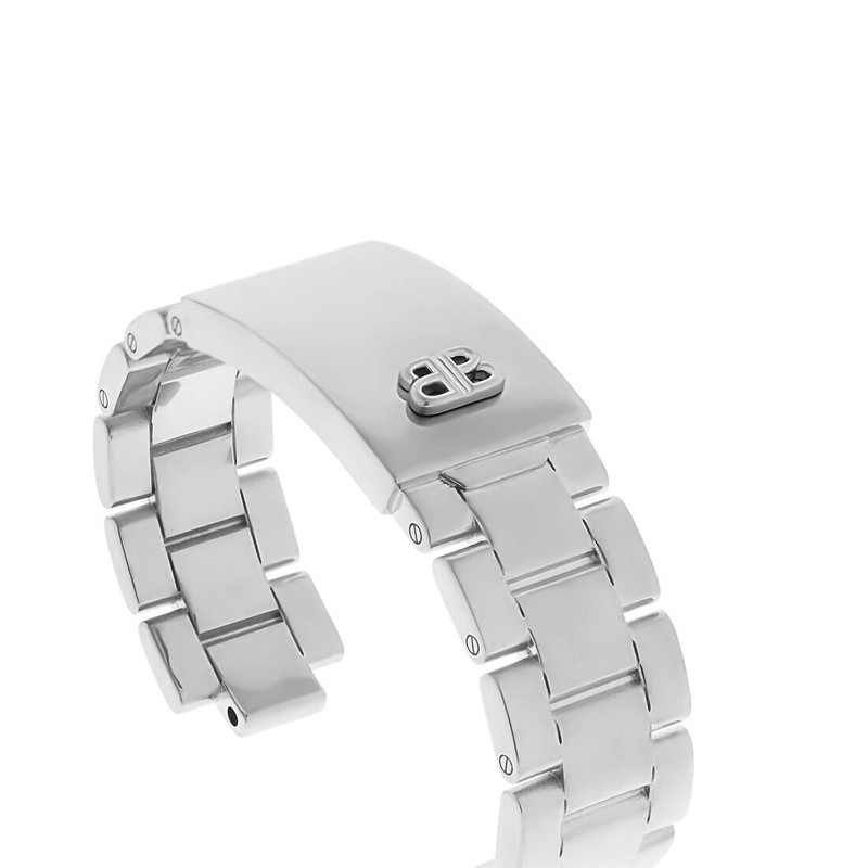 BALENCIAGA Women's 24/7 Cuff in Silver outlook