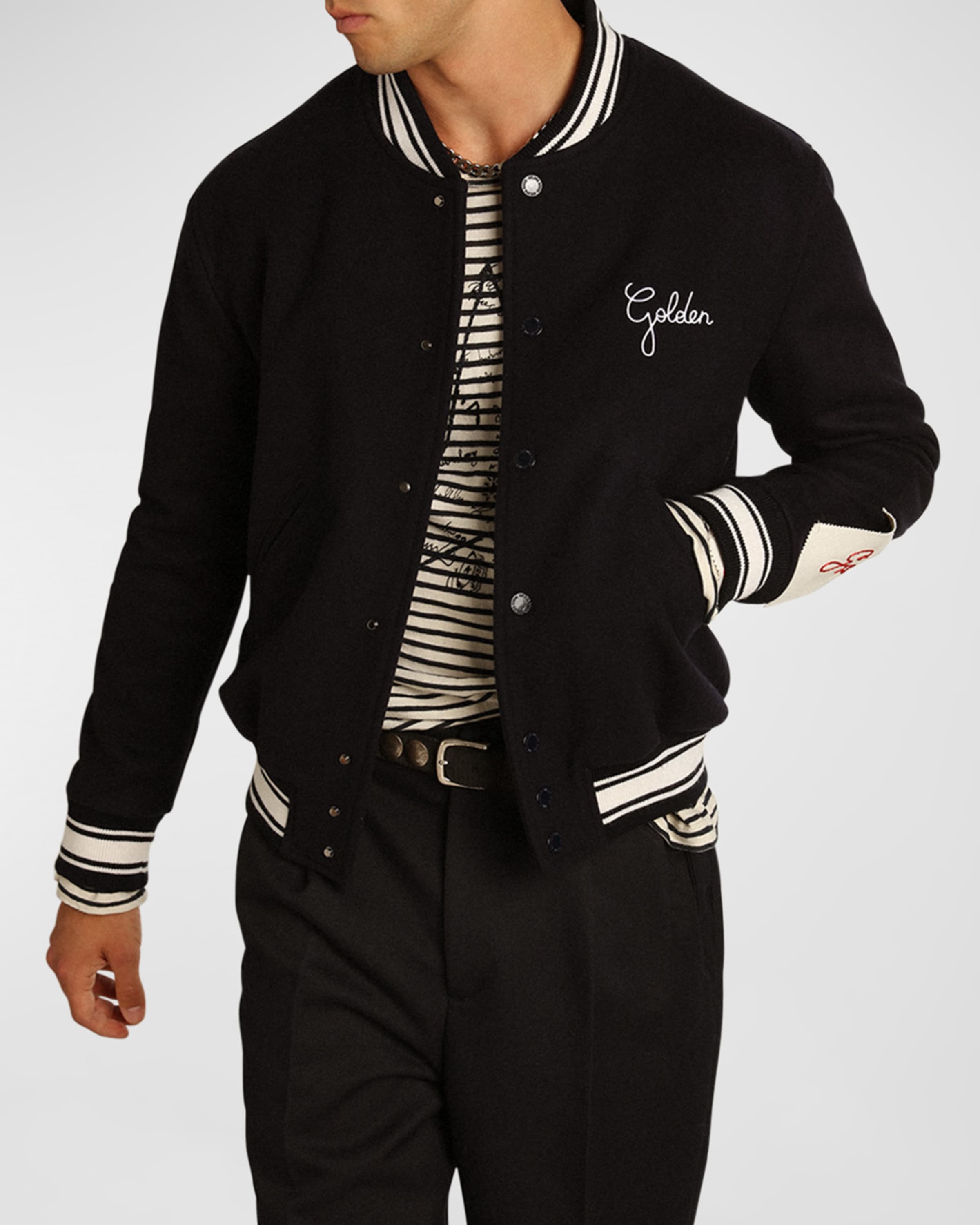 Men's Embroidered Compact Bomber Jacket - 2