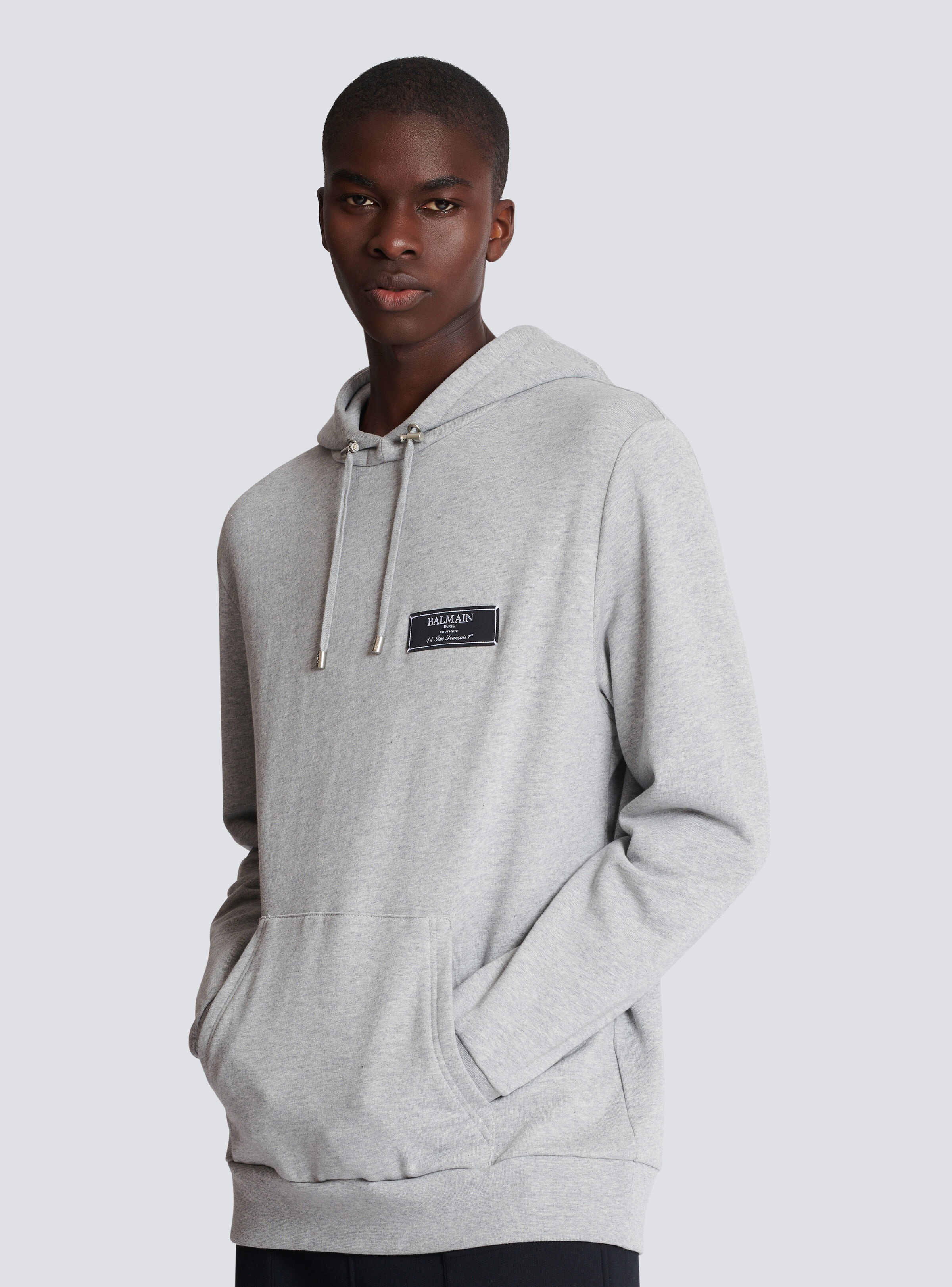 Balmain label hoodie - 6