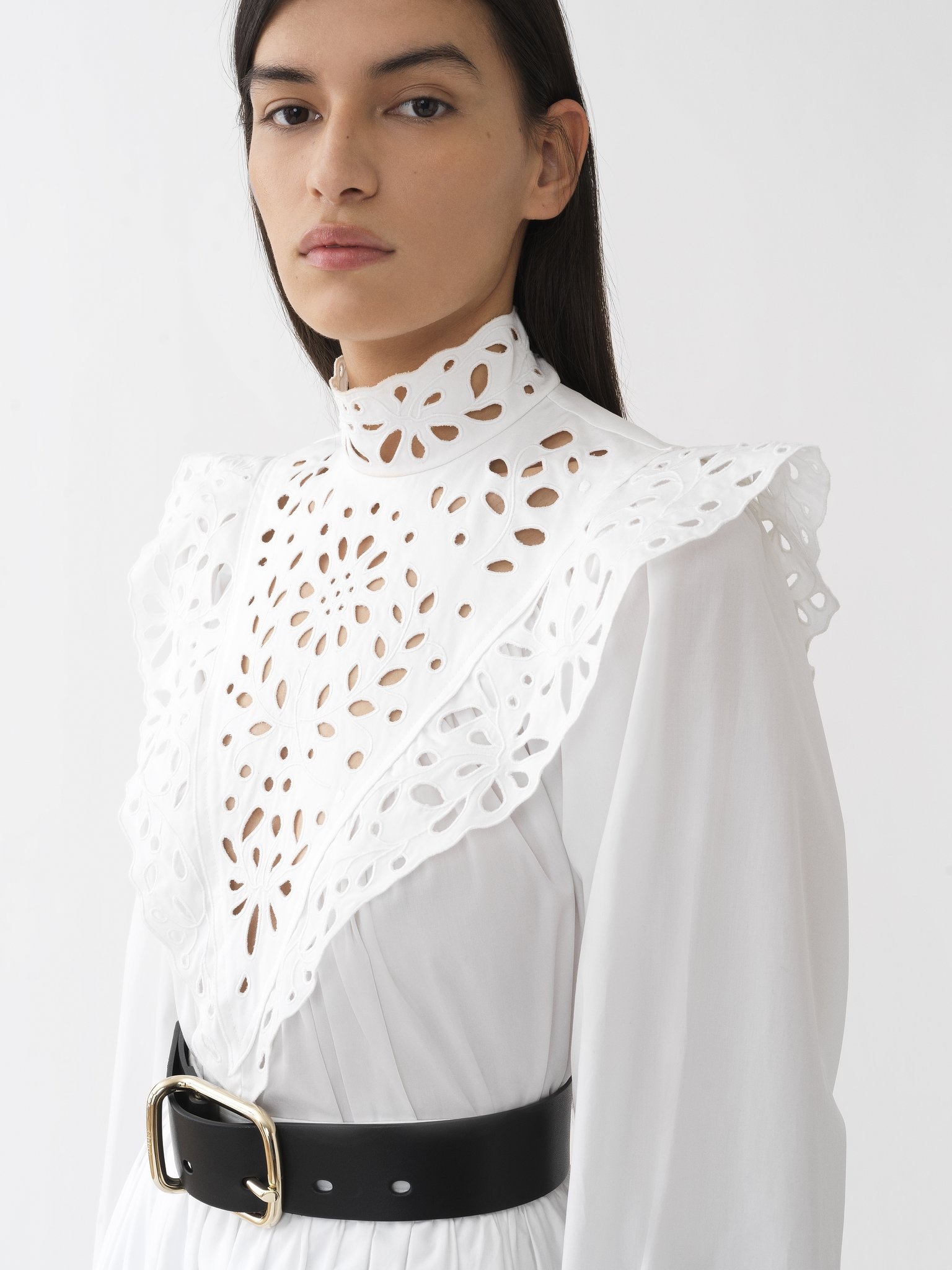 HIGH-NECK BLOUSE - 6