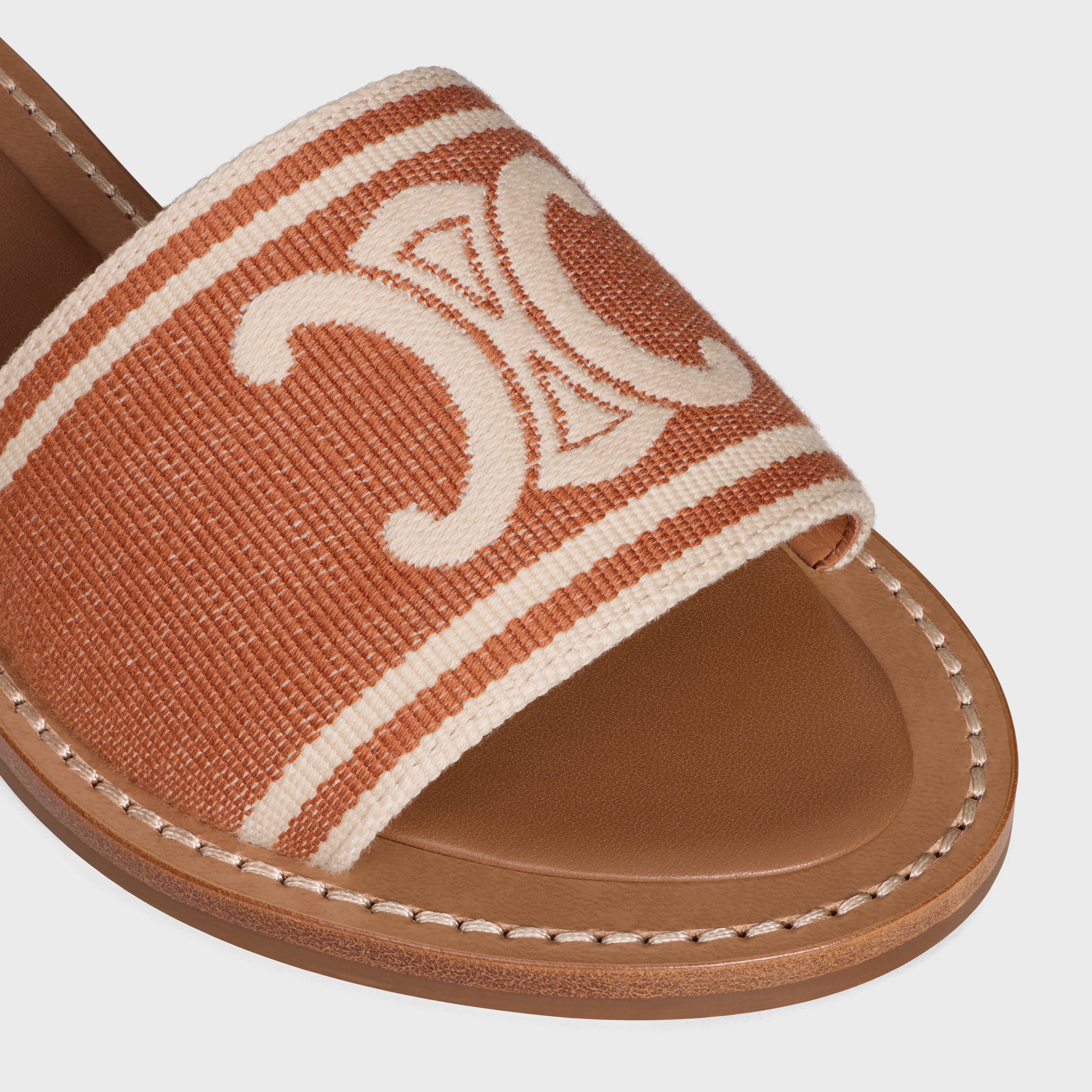 CELINE LYMPIA MULE in TRIOMPHE JACQUARD CANVAS - 4