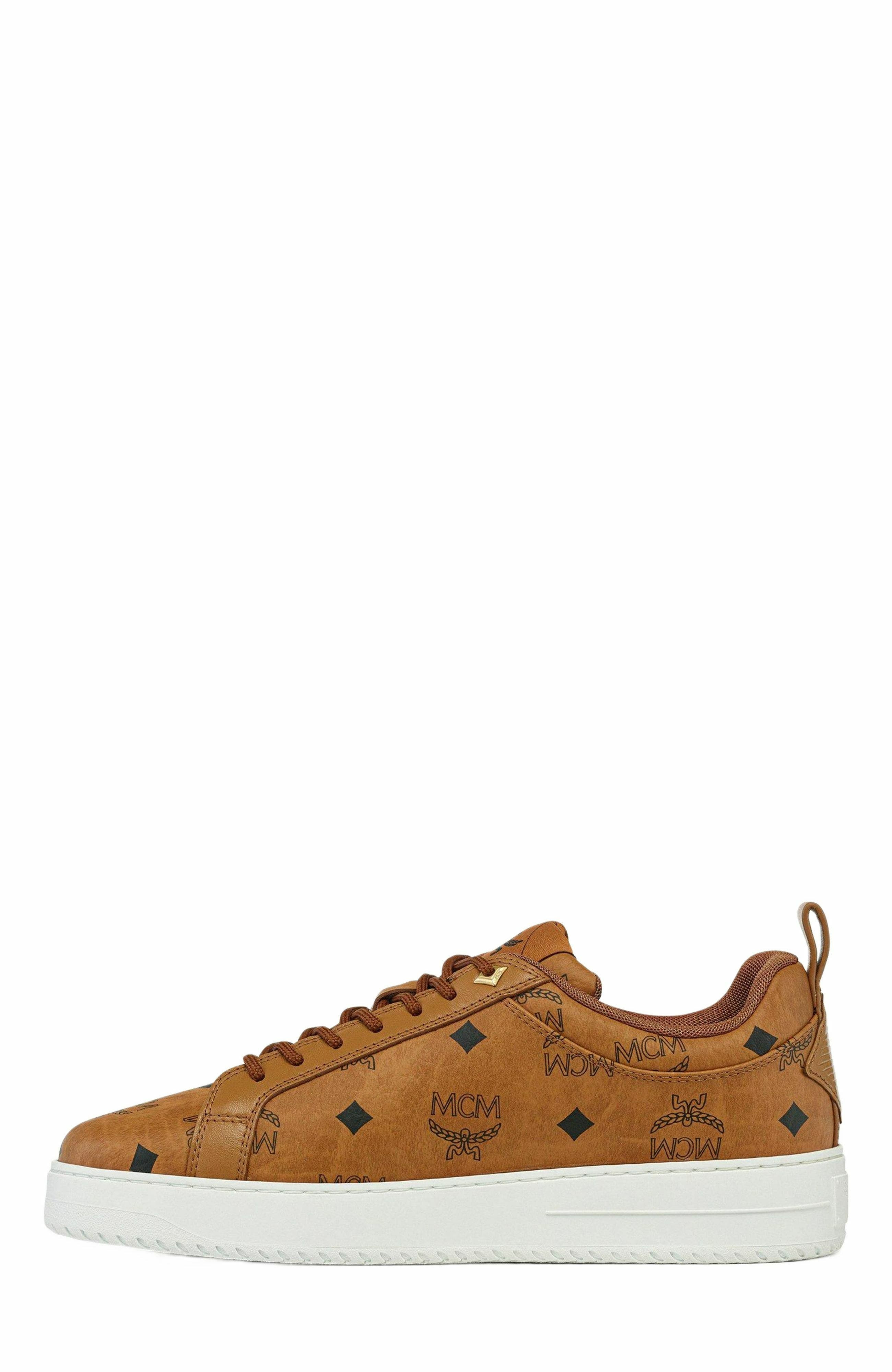 MCM Neo Terrain Lo Sneakers in Visetos in Cognac at Nordstrom - 2