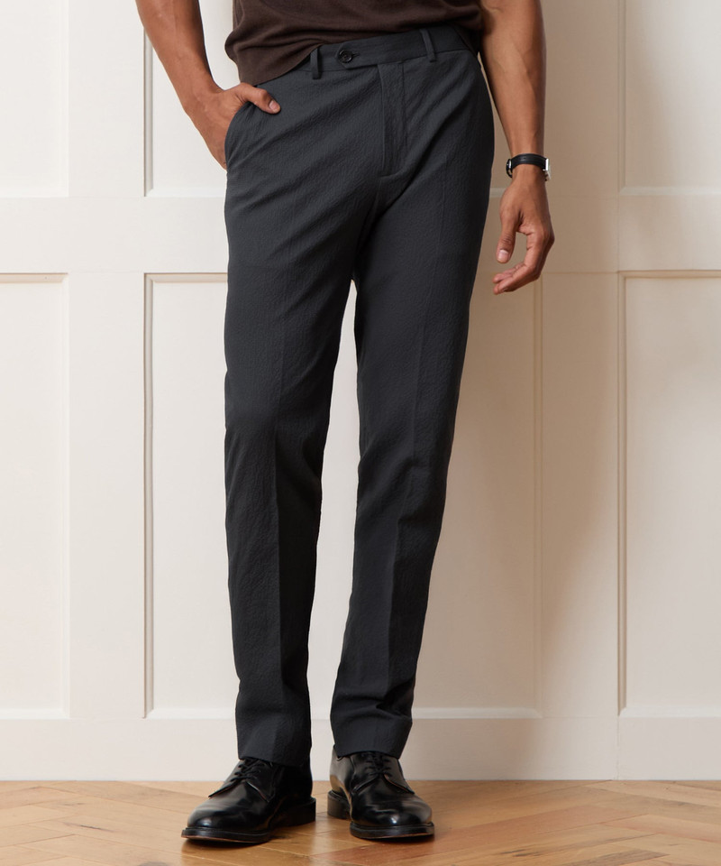 TODD SNYDER Italian Seersucker Sutton Trouser outlook
