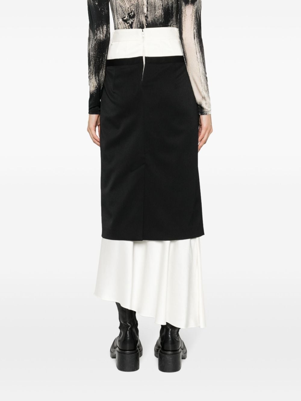 layered midi skirt - 4