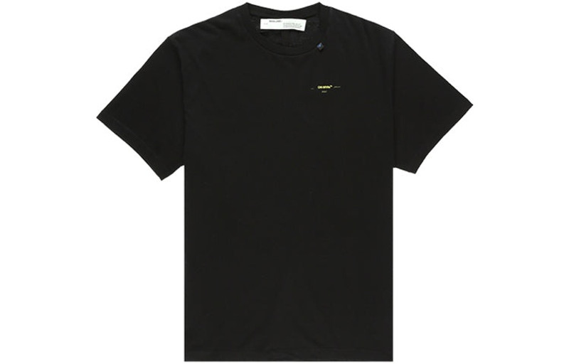 Off-White Arrows Sketch Short Sleeve Mens Loose Stripe OMAA038F191850101060 - 1