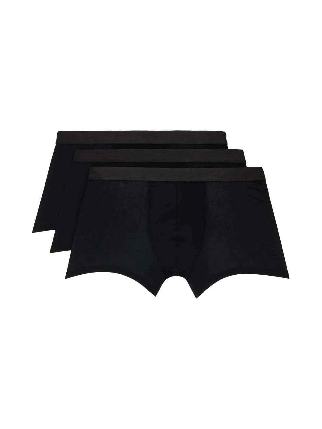Three-Pack Black Boxer Briefs - 1
