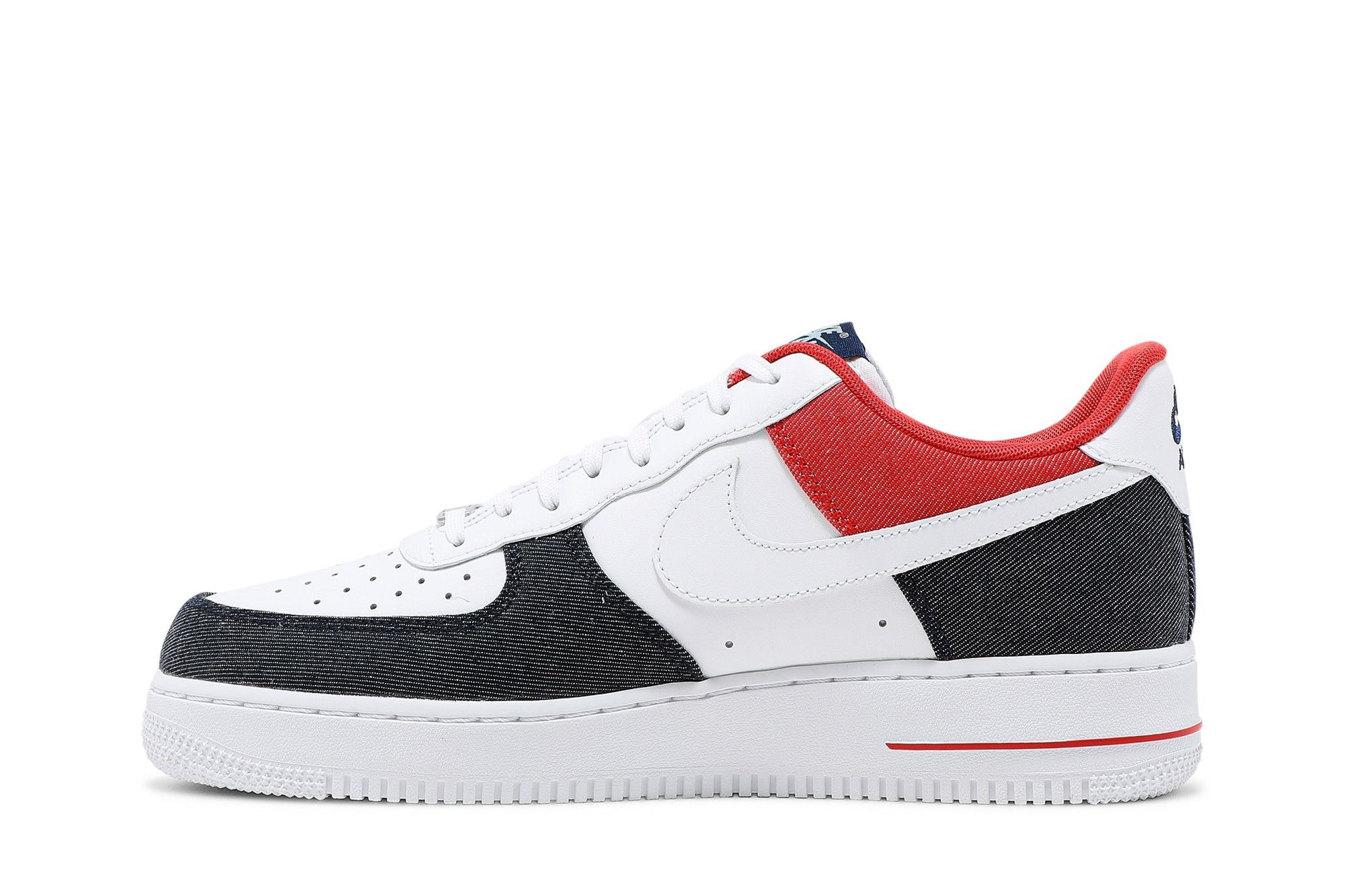 Air Force 1 '07 LX 'White Red Denim' - 3