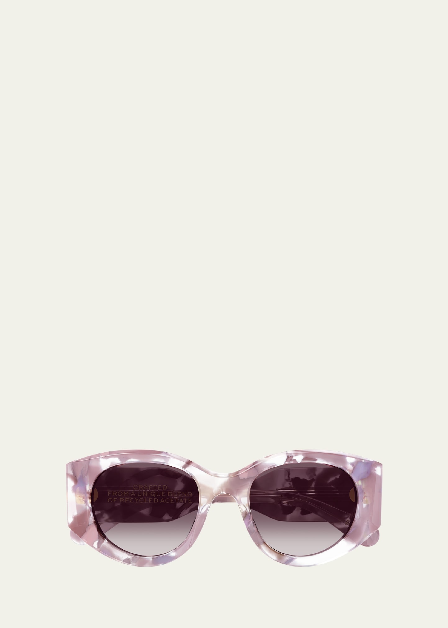 Round Acetate Sunglasses - 1