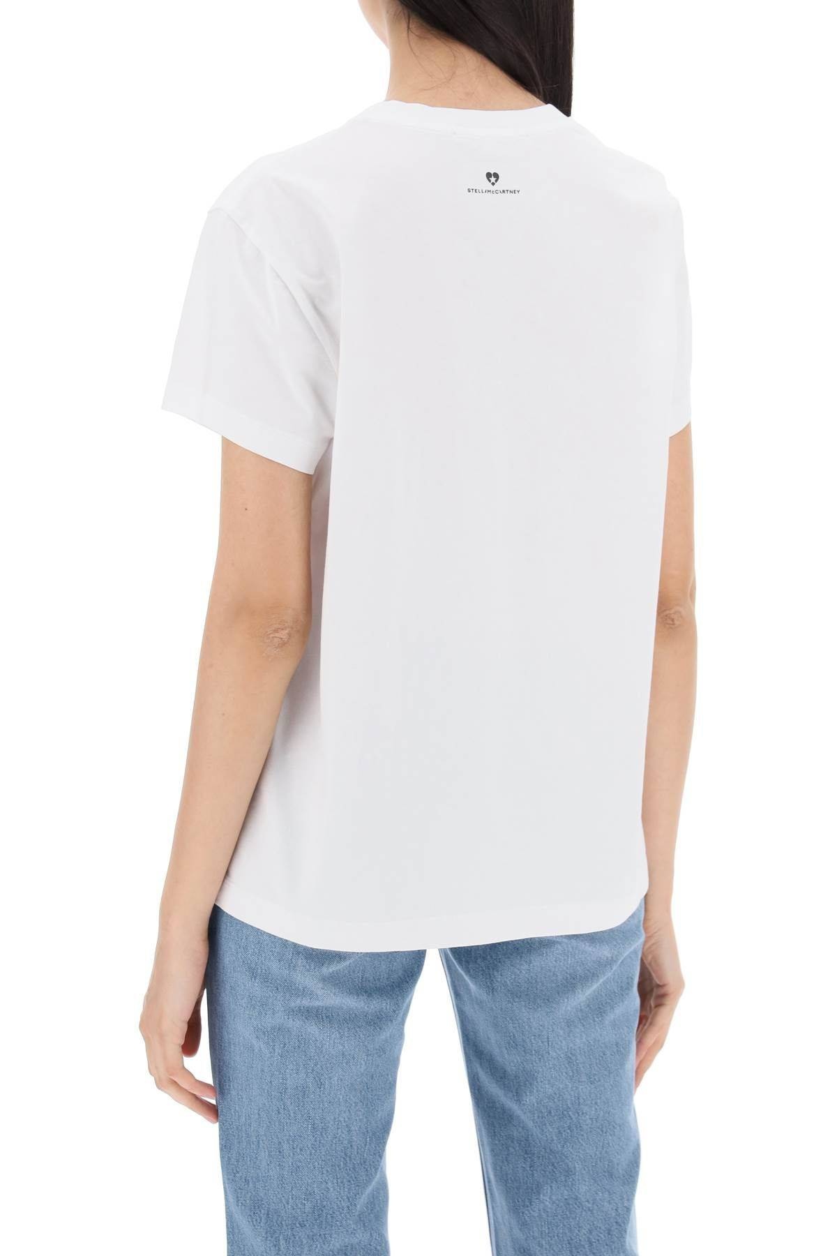 Tシャツ・カットソー Stella McCartney 'Iconic Mini Heart' T-shirt Stella McCartney Iconic Mini Heart T-shirt | Pink | FARFETCH JO