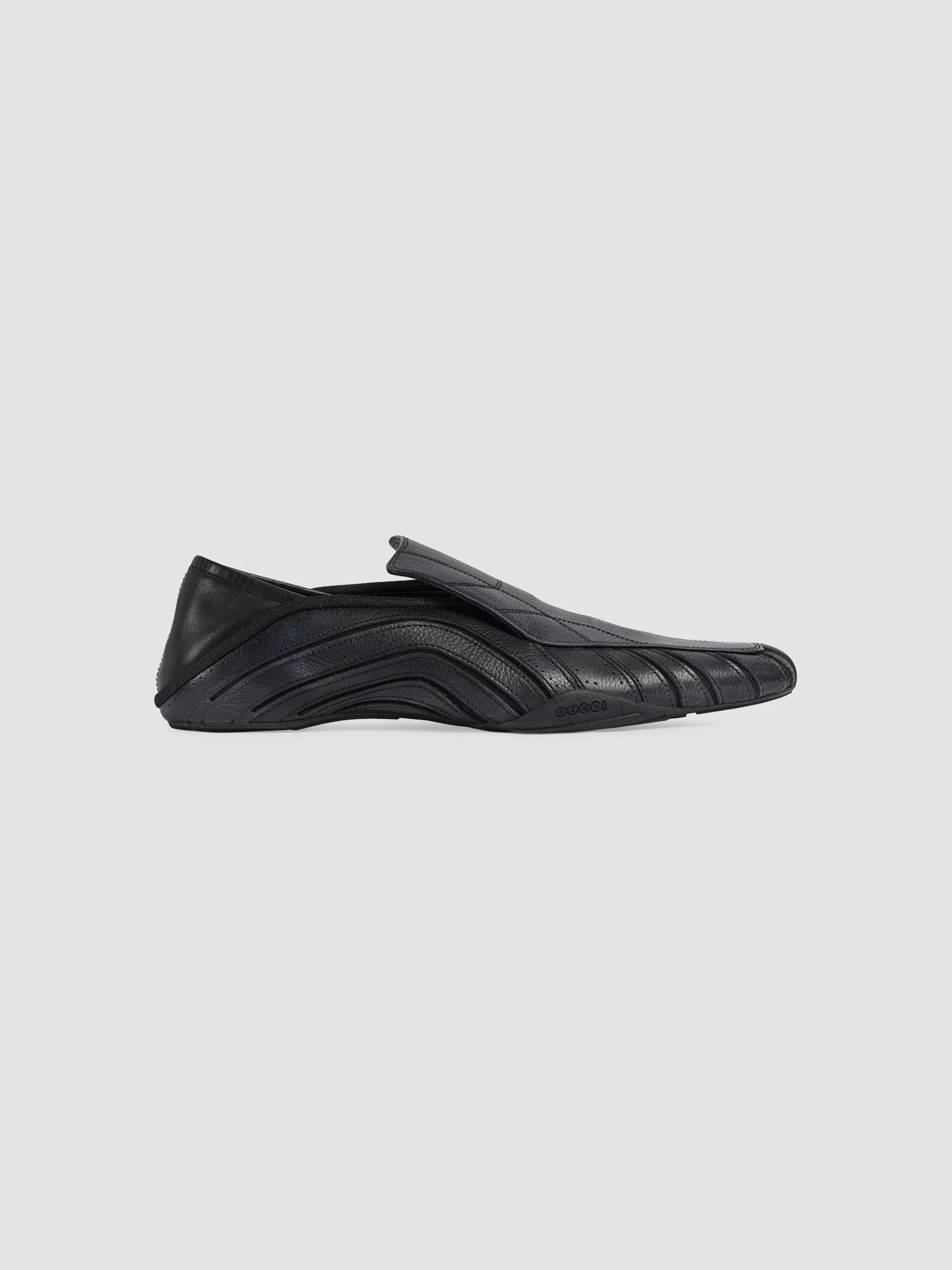 Men's Primavera Miami Leather Low-Top Sneakers - Black - 1