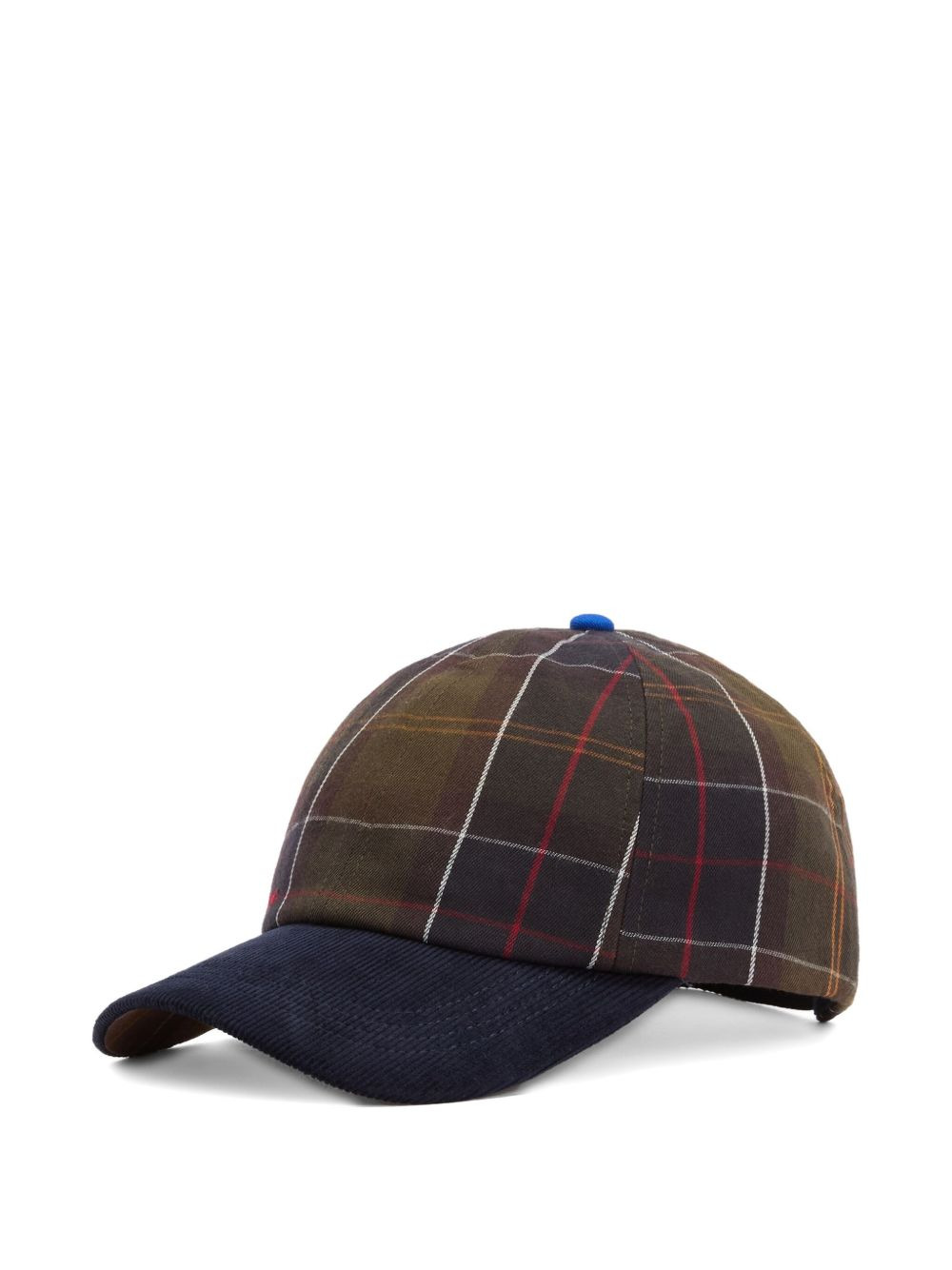 TARTAN-PATTERN CORDUROY CAP - 2