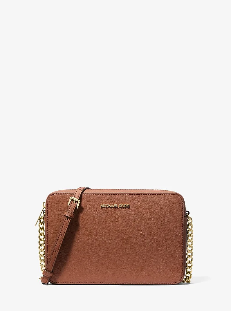 Jet Set Large Saffiano Leather Crossbody Bag - 1