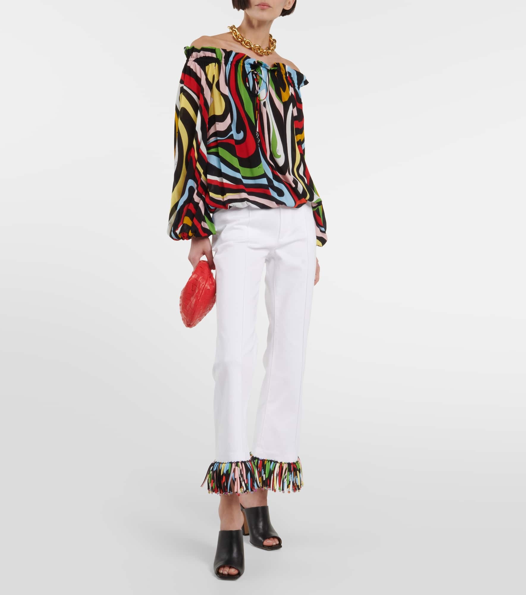High-rise cropped pants - 2