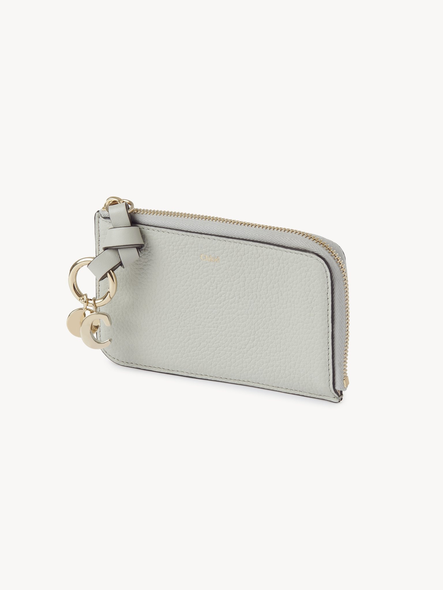 ALPHABET WALLET IN GRAINED LEATHER - 2