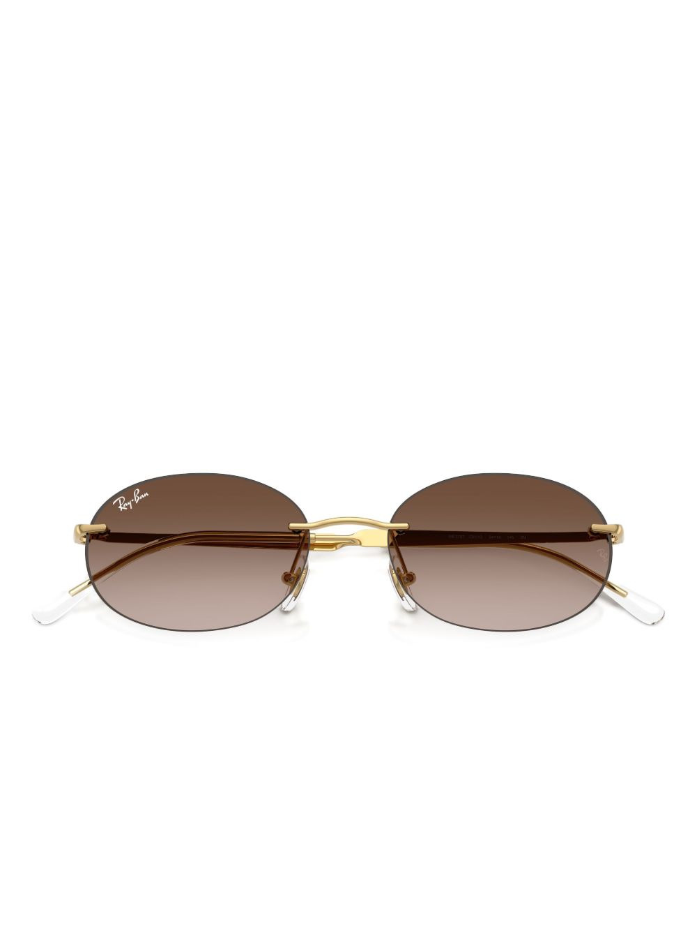 rimless oval-frame sunglasses - 5