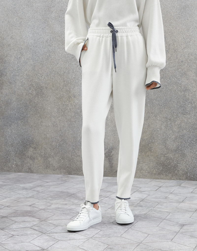 Cashmere knit trousers 1