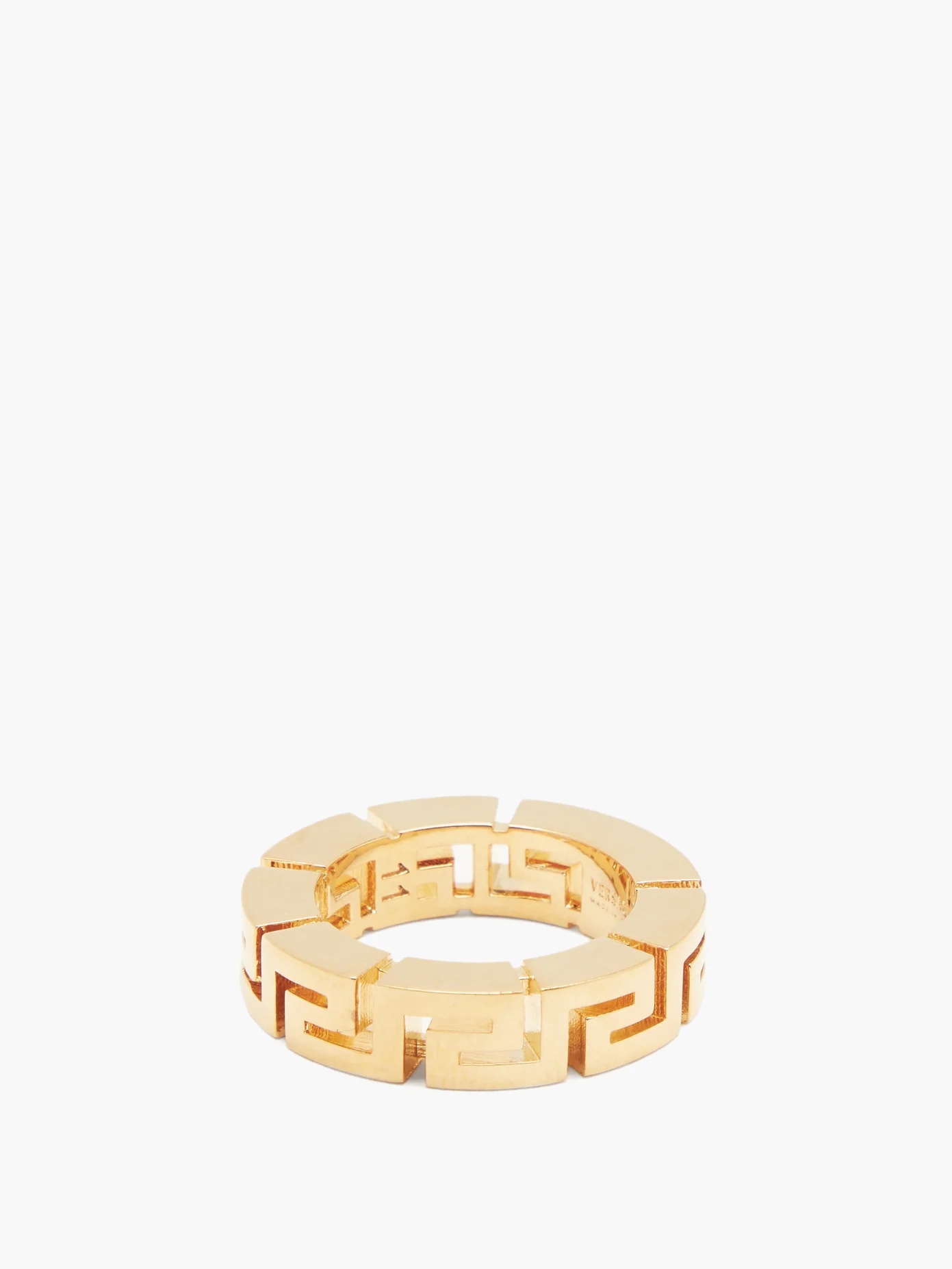 Greca gold-tone ring - 3