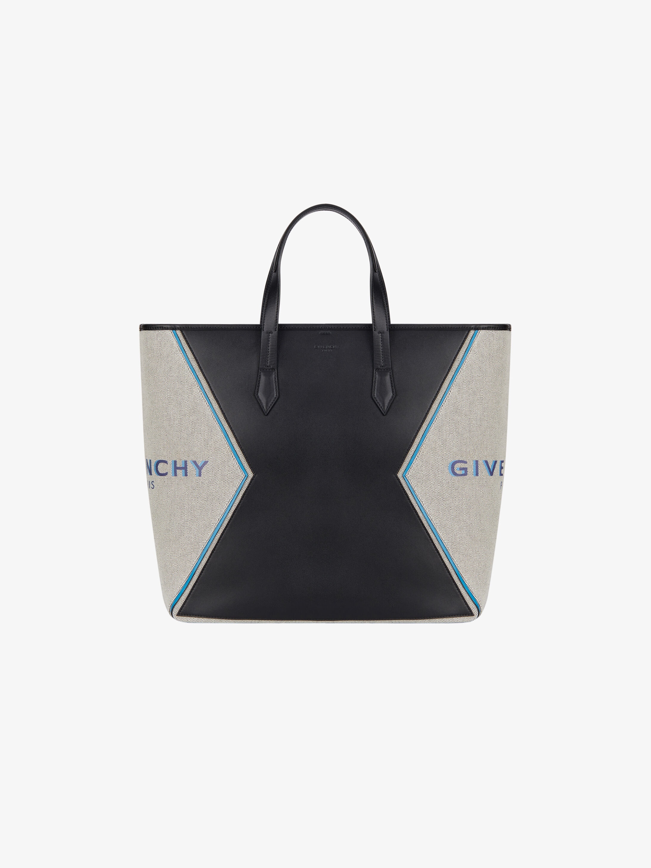 GIVENCHY PARIS Bond shopping bag in leather and canvas 1