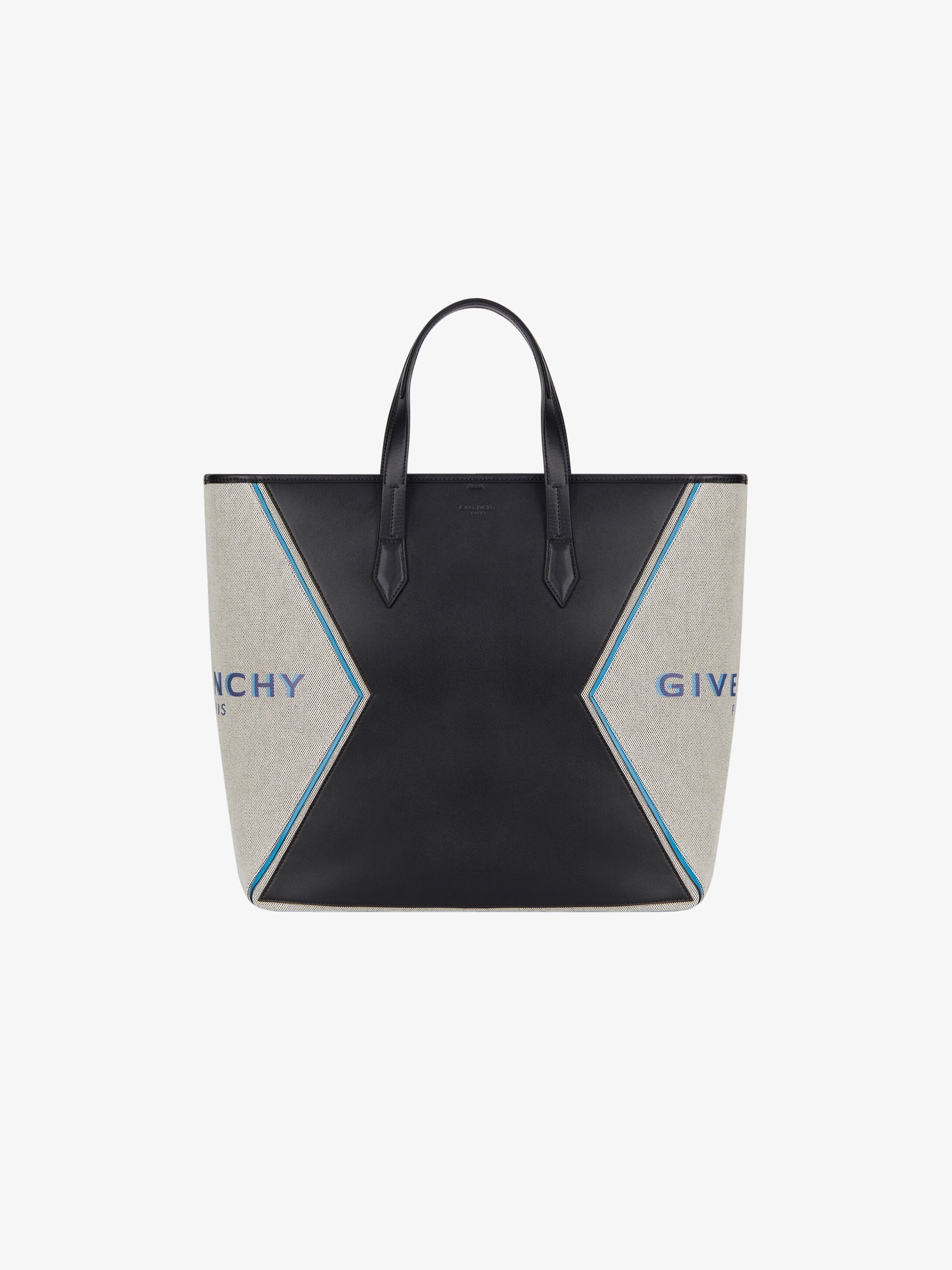 GIVENCHY PARIS Bond shopping bag in leather and canvas - 1