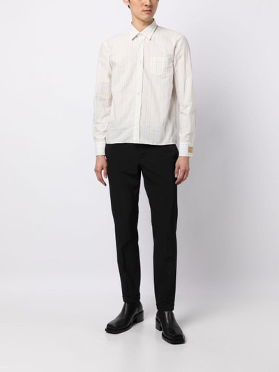 Raf Simons stripe-print long-sleeve shirt outlook