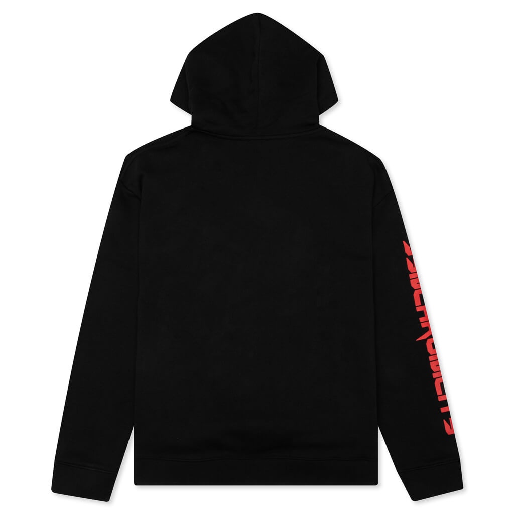 RAF SIMONS REGULAR FIT SYNCHRONICITY HOODIE - BLACK - 2