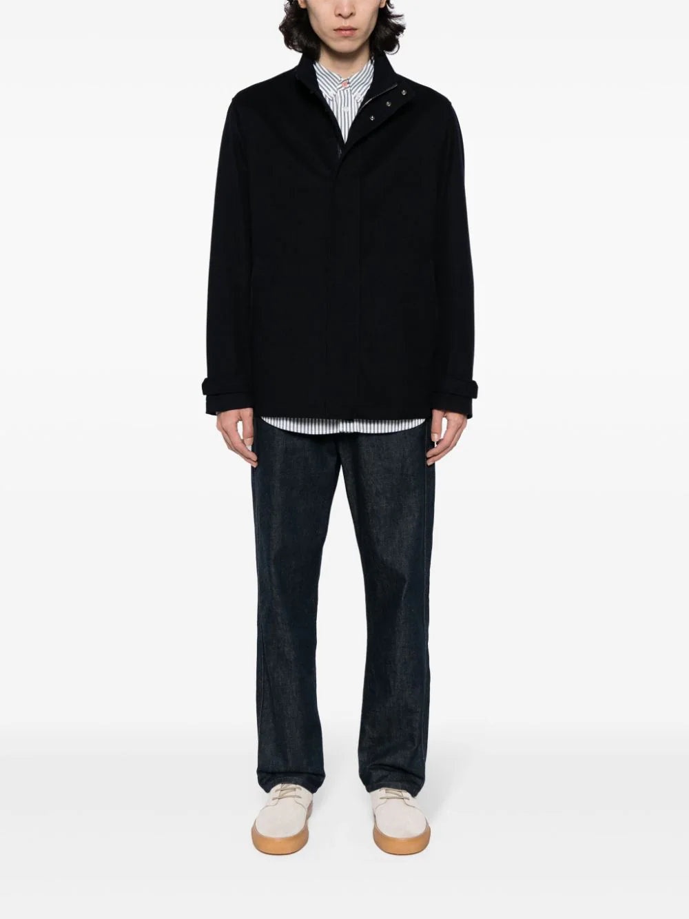 CASHMERE ZIP-UP COAT - 2