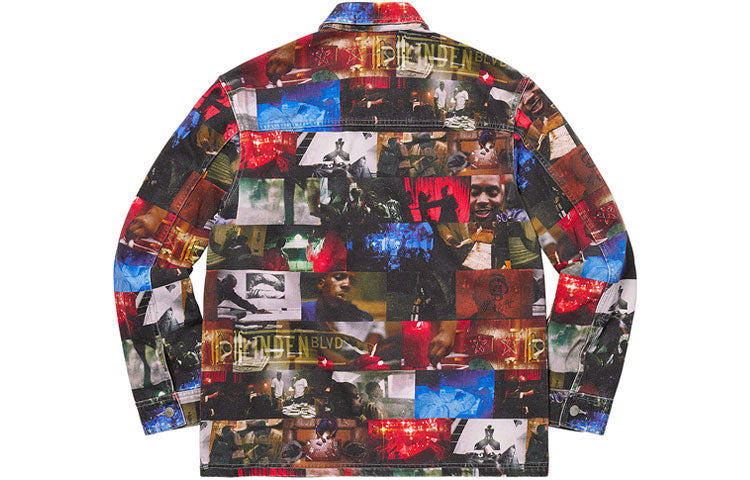 Supreme FW21 Week 1 Nas and DMX Collage Denim Chore Coat SUP-FW21-117 - 2
