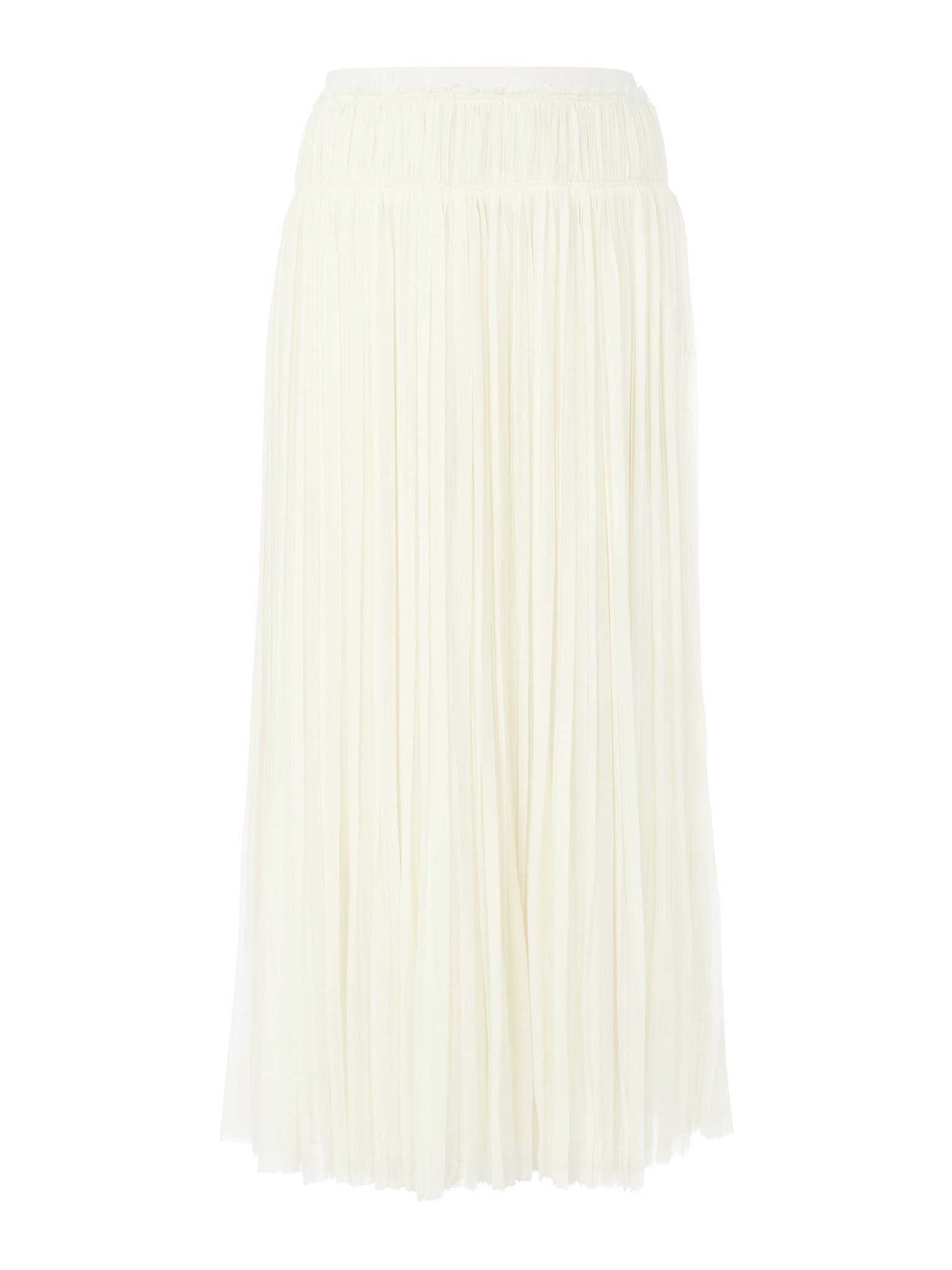 PLEATED MID-LENGTH SKIRT - 1