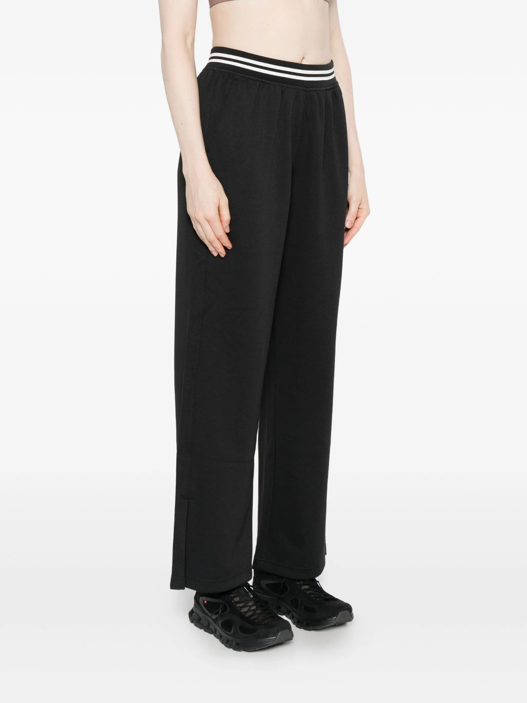 New Balance Elasticated-waistband Split-hem Trousers - 4