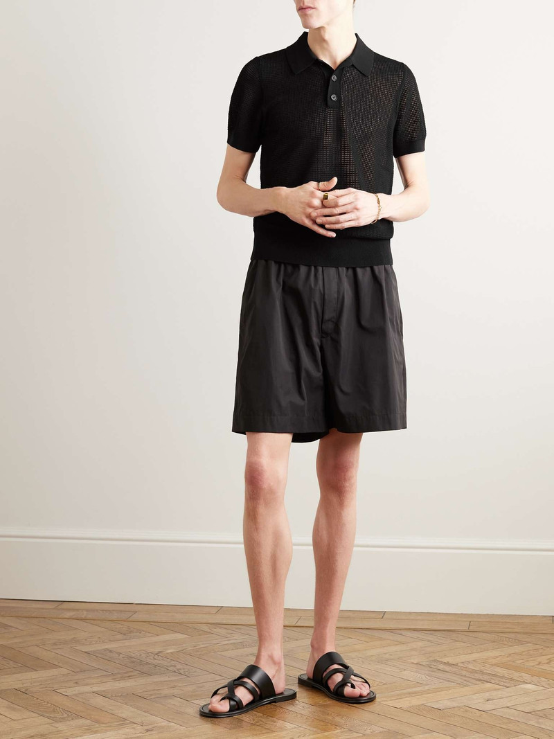 Dries Van Noten Pointelle-Knit Polo Shirt outlook
