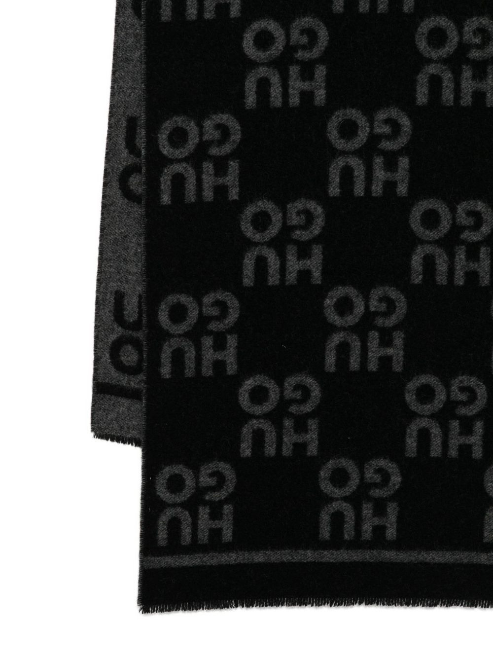 logo-motif scarf - 2