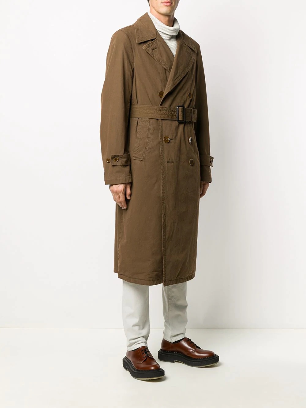 double-breasted trench coat - 4