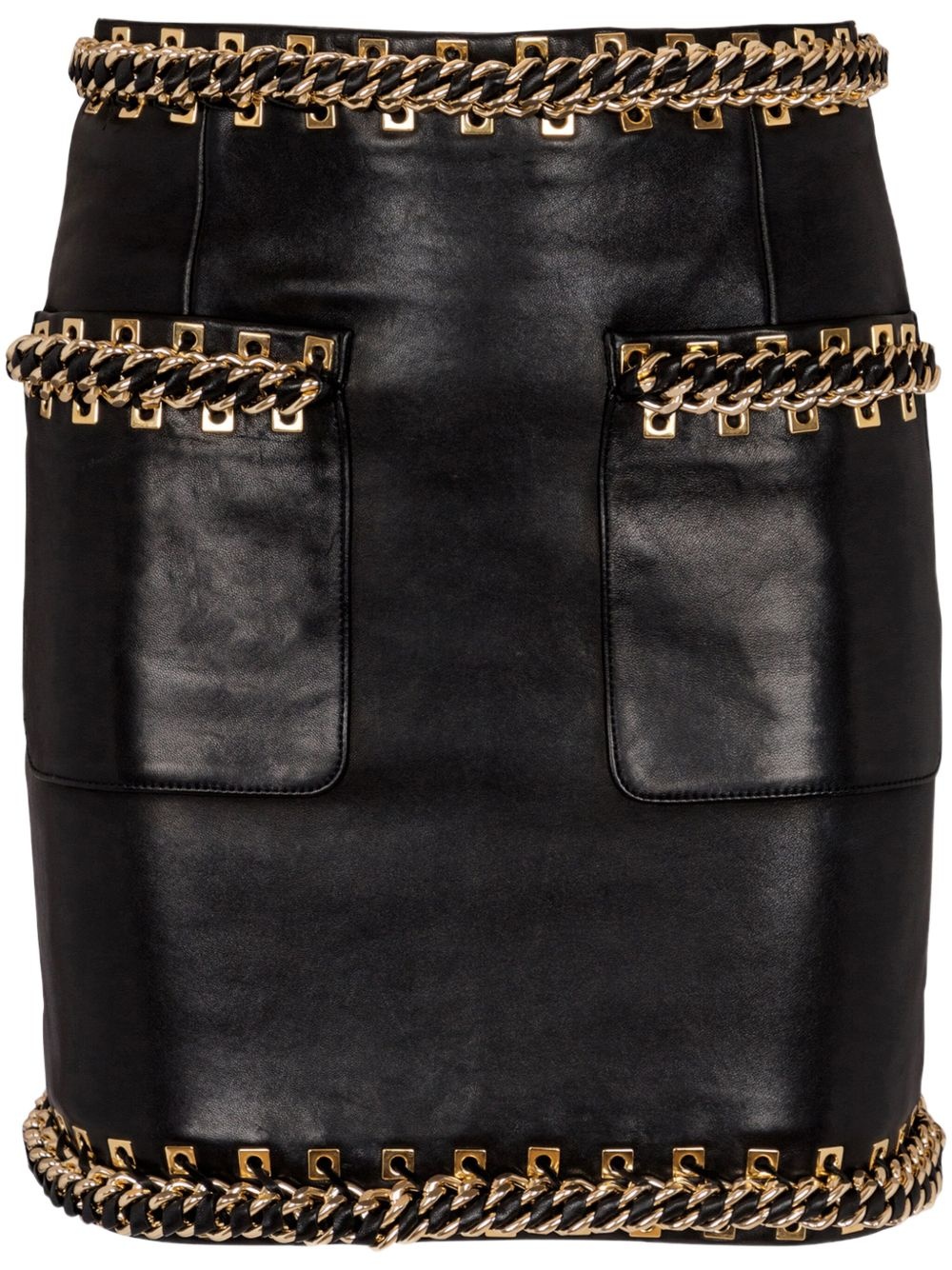 chain-detail mini skirt - 1
