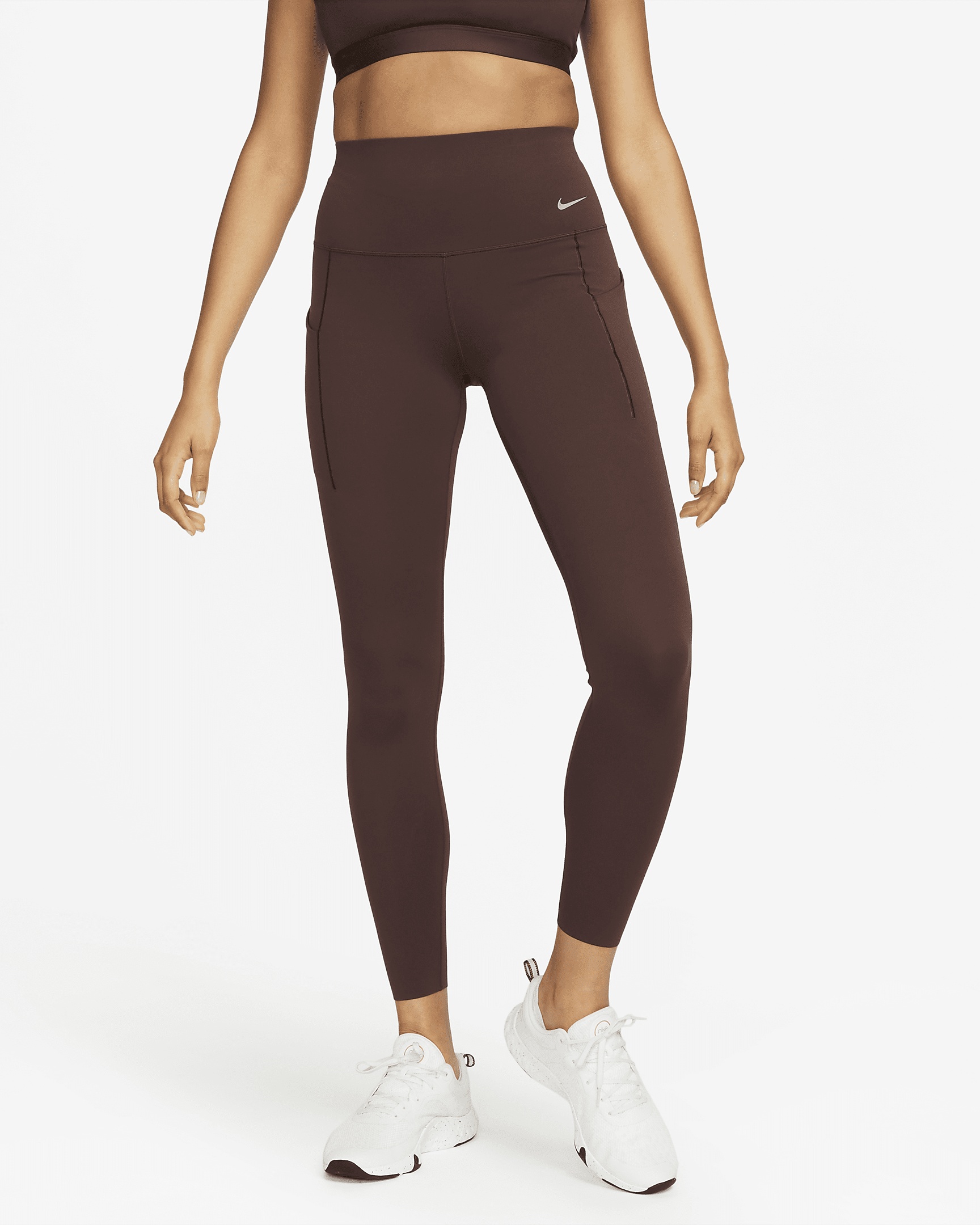 Nike Women's Universa Medium-Support High-Waisted Full-Length Leggings with Pockets - 3