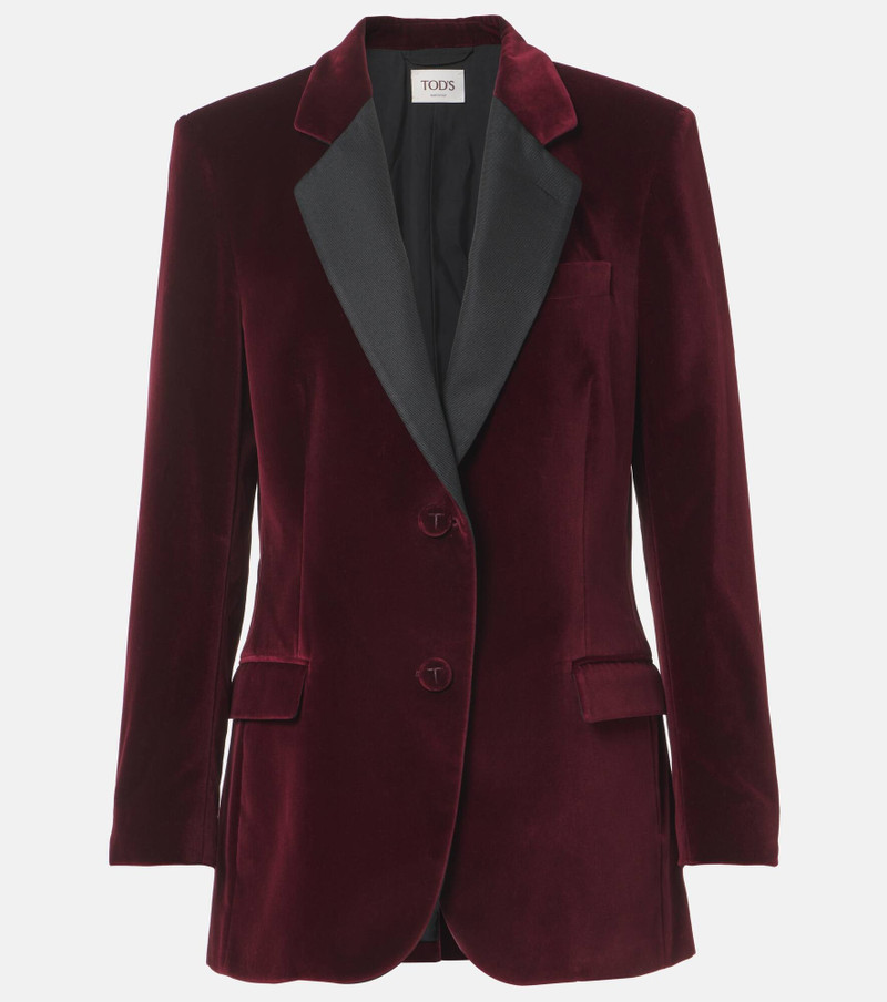 Cotton velvet blazer - 1