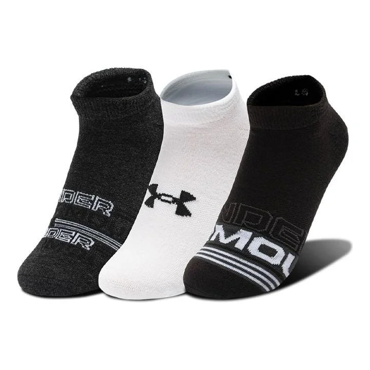 Under Armour Essential No Show Socks (3 Pack) 'Multi-Color' 1361459-001 - 1