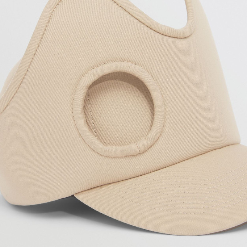 Cut-out Panel Cotton Gabardine Baseball Cap 5