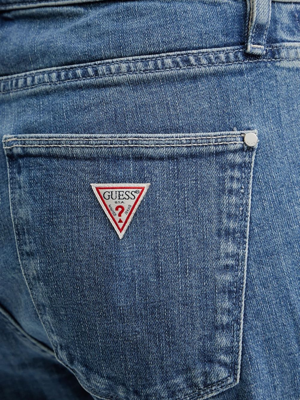 lace-up jeans - 5