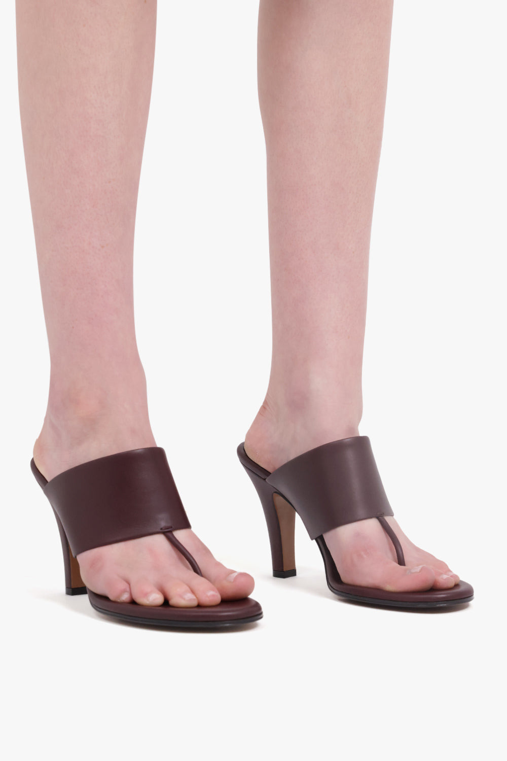 SIGNUM 90MM THONG MULE | BORDEAUX - 5
